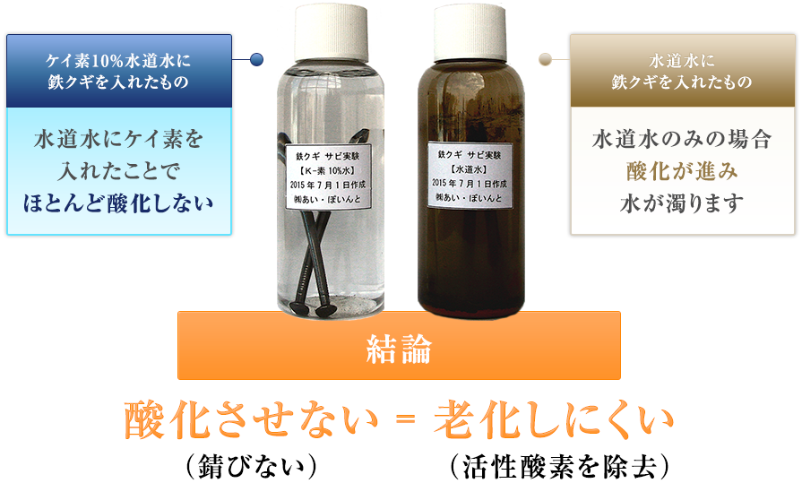 抗酸化の働きを実証